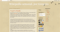 Desktop Screenshot of gongorawikies.blogspot.com