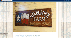 Desktop Screenshot of marburgerfarms.blogspot.com