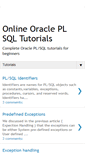 Mobile Screenshot of online-plsql-tutorials.blogspot.com