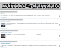 Tablet Screenshot of criticosincriterio.blogspot.com