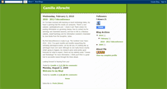 Desktop Screenshot of camillealbrecht.blogspot.com