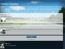 Tablet Screenshot of cheslynhaydays.blogspot.com