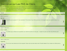 Tablet Screenshot of lespasdeclaire.blogspot.com