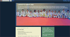 Desktop Screenshot of lafayettekaratekids.blogspot.com