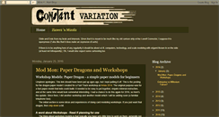 Desktop Screenshot of constantvariation.blogspot.com