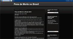 Desktop Screenshot of penademortebrasil.blogspot.com