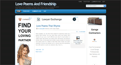 Desktop Screenshot of love-poems-and-friendship.blogspot.com