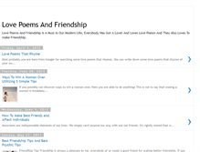 Tablet Screenshot of love-poems-and-friendship.blogspot.com