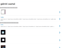 Tablet Screenshot of gabrielcaamal.blogspot.com