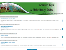 Tablet Screenshot of genuinemoneyaussie.blogspot.com