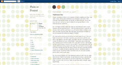 Desktop Screenshot of plainorpeanut.blogspot.com
