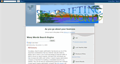 Desktop Screenshot of drifting-words.blogspot.com