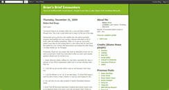 Desktop Screenshot of briansbriefencounters.blogspot.com