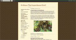 Desktop Screenshot of leprechaunevidence.blogspot.com