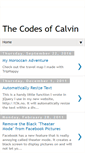 Mobile Screenshot of codesofcalvin.blogspot.com