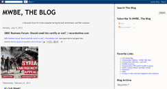 Desktop Screenshot of mwbeblog.blogspot.com