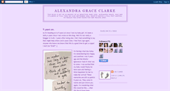 Desktop Screenshot of alexandragraceclarke.blogspot.com