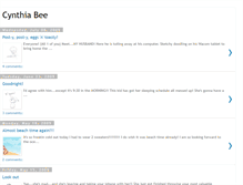 Tablet Screenshot of cynthiabee.blogspot.com