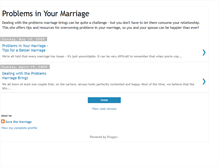Tablet Screenshot of problems-marriage.blogspot.com