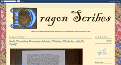 Desktop Screenshot of dragonscribes.blogspot.com
