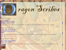 Tablet Screenshot of dragonscribes.blogspot.com