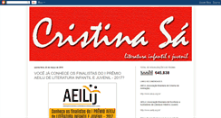 Desktop Screenshot of cristinasaliteraturainfantilejuvenil.blogspot.com