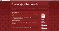 Desktop Screenshot of lenguajeytecnologa.blogspot.com