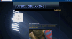 Desktop Screenshot of futbolsiglo20-21.blogspot.com