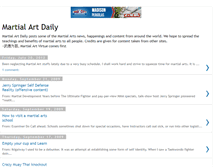 Tablet Screenshot of martialartdaily.blogspot.com