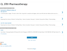 Tablet Screenshot of cl3701pharmacotherapy.blogspot.com