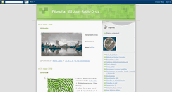 Desktop Screenshot of filosofia-iesjuanrubio.blogspot.com