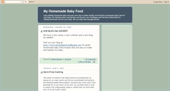 Desktop Screenshot of myhomemadebabyfood.blogspot.com