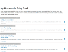 Tablet Screenshot of myhomemadebabyfood.blogspot.com