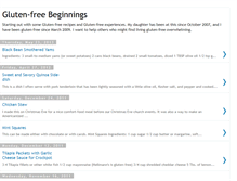Tablet Screenshot of glutenfreebeginnings.blogspot.com