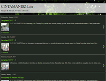 Tablet Screenshot of cintamaniszlite.blogspot.com