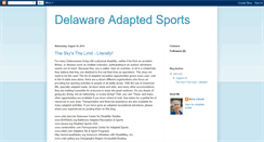 Desktop Screenshot of delawareadaptedsports.blogspot.com