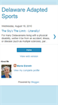 Mobile Screenshot of delawareadaptedsports.blogspot.com