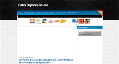 Desktop Screenshot of futboldeportesonline.blogspot.com