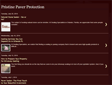 Tablet Screenshot of pristinepaverprotection.blogspot.com