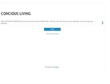 Tablet Screenshot of conciousliving.blogspot.com
