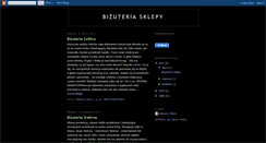 Desktop Screenshot of bizuteria-sklepy-n8d.blogspot.com