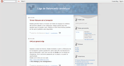 Desktop Screenshot of ligabaloncestoandaluza.blogspot.com