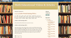 Desktop Screenshot of ben-vitalis-math-ed-videos.blogspot.com