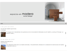 Tablet Screenshot of espaciosdemadera.blogspot.com