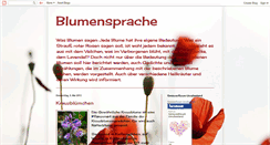 Desktop Screenshot of blumensprache.blogspot.com