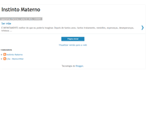 Tablet Screenshot of instintomaterno.blogspot.com