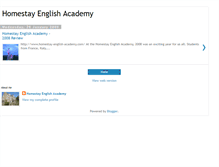 Tablet Screenshot of homestay-english-academy.blogspot.com