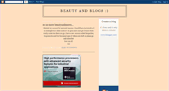 Desktop Screenshot of beautyandblogs.blogspot.com