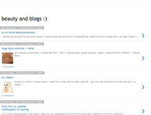 Tablet Screenshot of beautyandblogs.blogspot.com