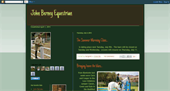 Desktop Screenshot of johnberneyequestrian.blogspot.com